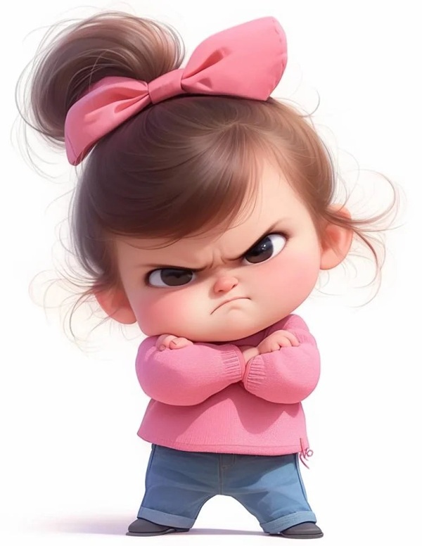 angry girl dp