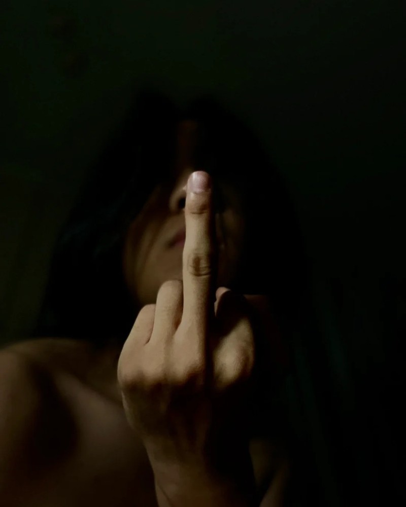 middle finger attitude dp