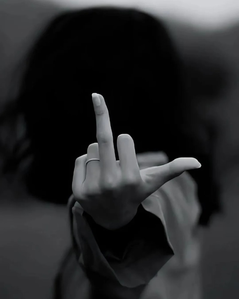 middle finger whatsapp dp