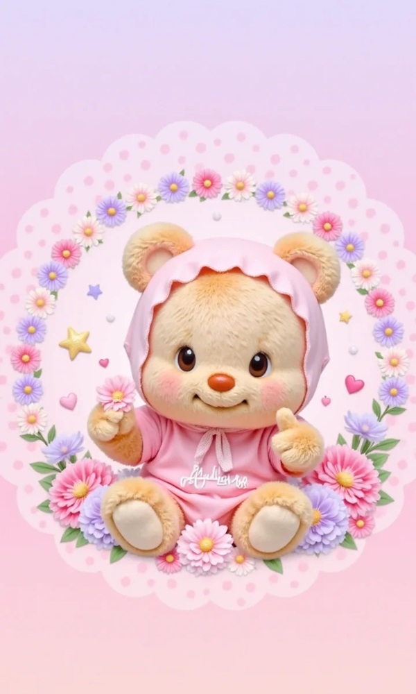 pink teddy bear dp 28