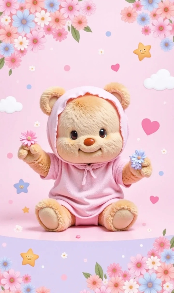 pink teddy bear dp 29