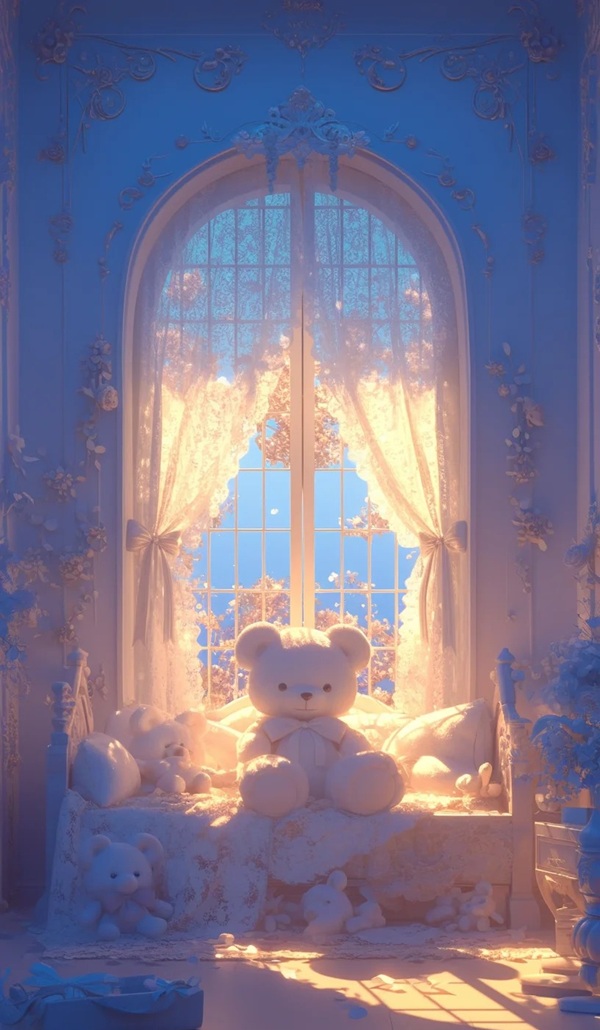 pink teddy bear dp 33