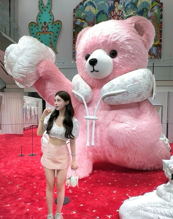 pink teddy bear dp girl