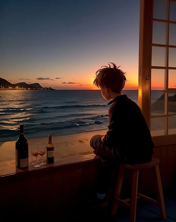 sad alone boy dp 16