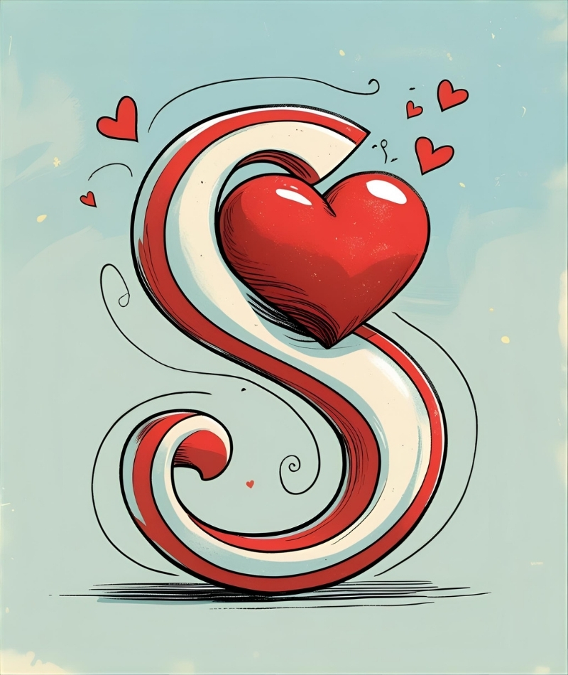 unique s letter dp 20