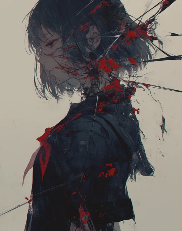 very sad dp girl 12