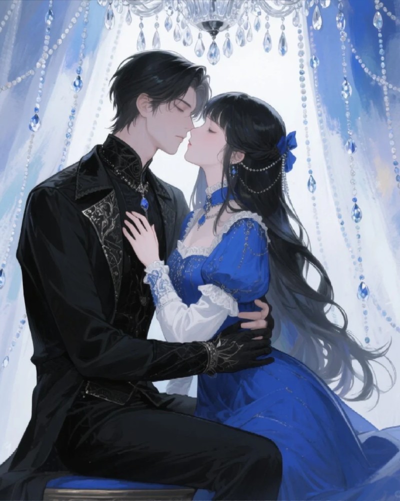 cute anime couples kissing