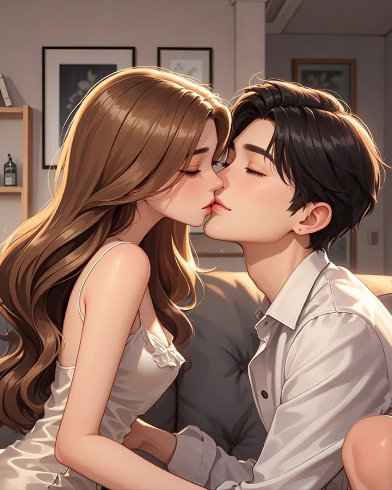 cute couple kisses images​
