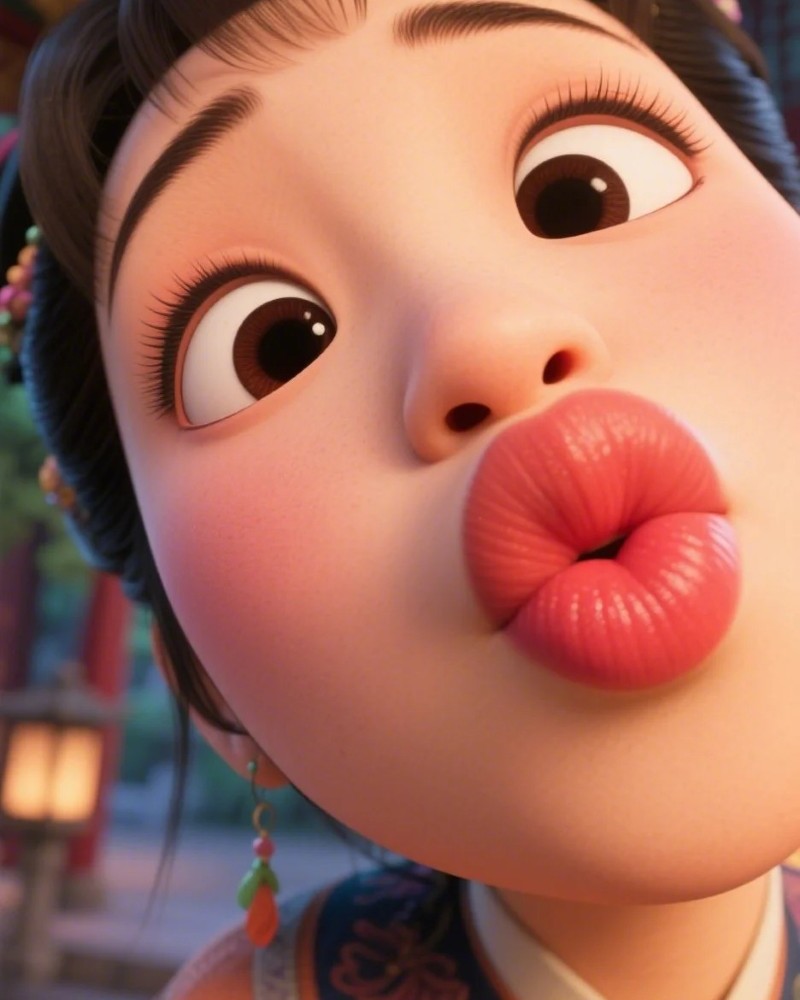 cute girls kissing